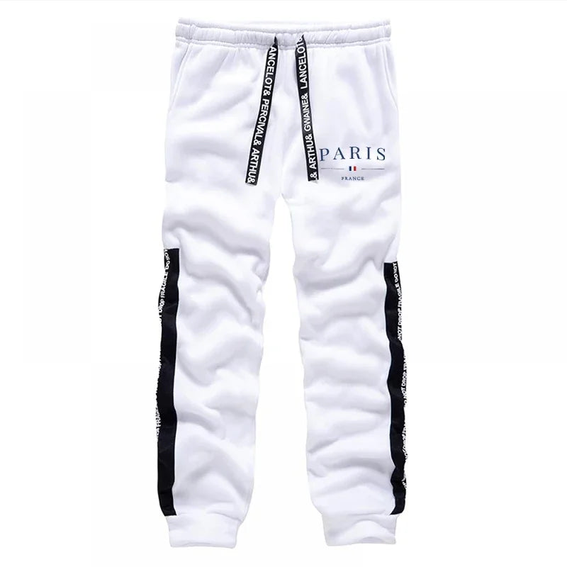 Mens Hooded Sweatshirts Versatile Casual Print Hoodie Sweatpants High Quality Jogging Sportswear Daily Dressing Men Tops Pants