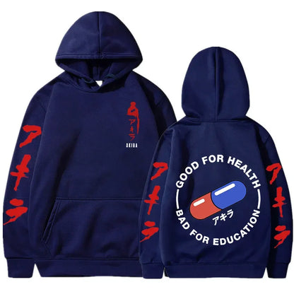 Hoodies Japanese Anime Akira Print Sweatshirts Men Women Unisex Fashion Sweatshirt Oversized Hoodie long Sleeves Pullover Coat