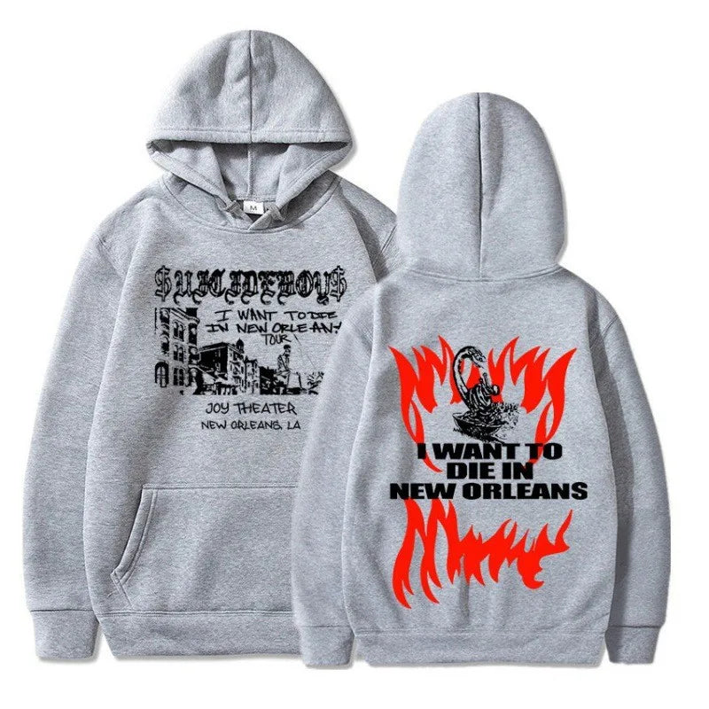 $uicideboy $hooded suicide boy, I want to die in New Orleans, super fashionable hoodie