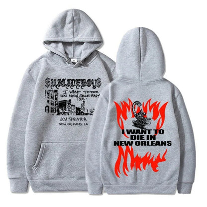 $uicideboy $hooded suicide boy, I want to die in New Orleans, super fashionable hoodie
