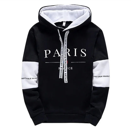 Mens Hooded Sweatshirts Versatile Casual Print Hoodie Sweatpants High Quality Jogging Sportswear Daily Dressing Men Tops Pants