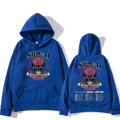 Hip Hop Streetwear Unisex The Final Tour 2025 Sum41 Hoodies Graphic Clothes Sudaderas Con Capucha Heavy Mental Style Pullovers