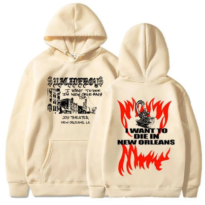 $uicideboy $hooded suicide boy, I want to die in New Orleans, super fashionable hoodie