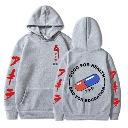 Hoodies Japanese Anime Akira Print Sweatshirts Men Women Unisex Fashion Sweatshirt Oversized Hoodie long Sleeves Pullover Coat
