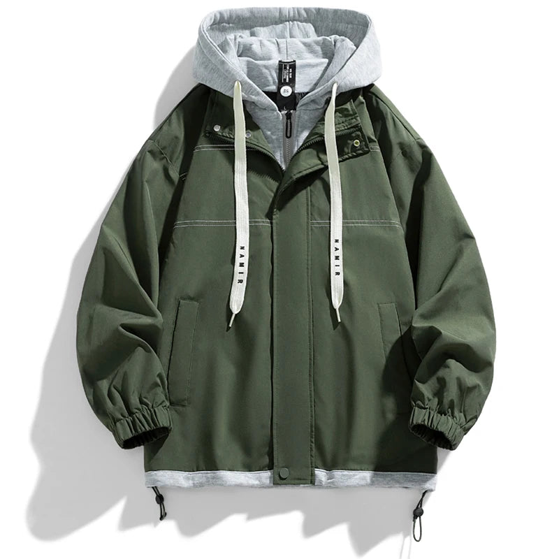 Hoodies Sweatshirt Mens Spring autumn New Pure color Stand collar hooded youth Casual Hoodie Men's Casual Sweatshirts M-5XL 2323