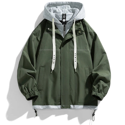 Hoodies Sweatshirt Mens Spring autumn New Pure color Stand collar hooded youth Casual Hoodie Men's Casual Sweatshirts M-5XL 2323