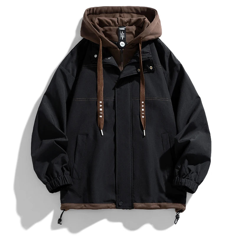Hoodies Sweatshirt Mens Spring autumn New Pure color Stand collar hooded youth Casual Hoodie Men's Casual Sweatshirts M-5XL 2323