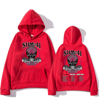 Hip Hop Streetwear Unisex The Final Tour 2025 Sum41 Hoodies Graphic Clothes Sudaderas Con Capucha Heavy Mental Style Pullovers