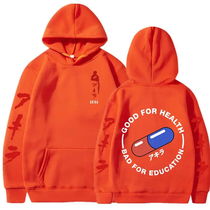 Hoodies Japanese Anime Akira Print Sweatshirts Men Women Unisex Fashion Sweatshirt Oversized Hoodie long Sleeves Pullover Coat