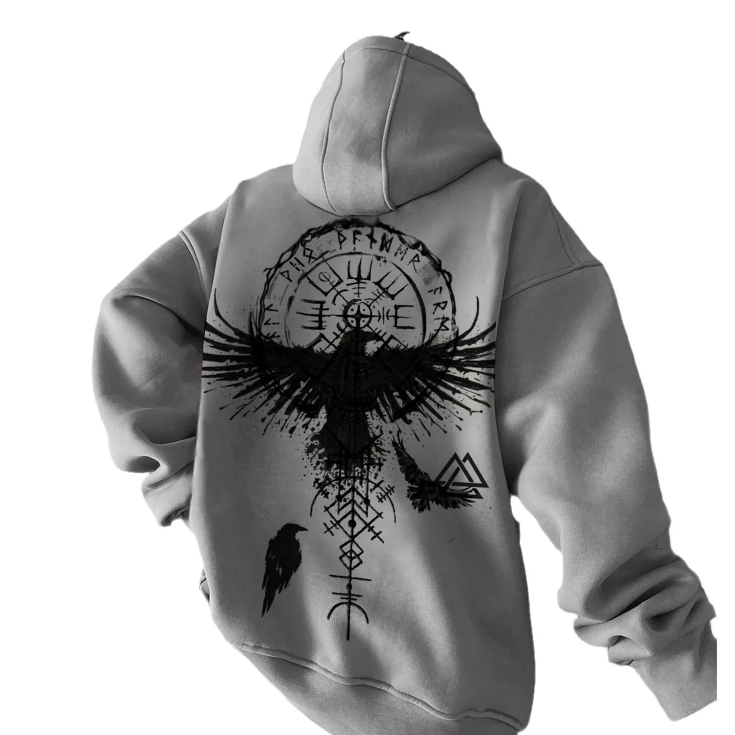 Hoodie Men Luxury Men's Sweatshirt Round Neck Hooded Shirt New Trendy Brand Printed Top With Bottoming Shirt For Autumn Wear