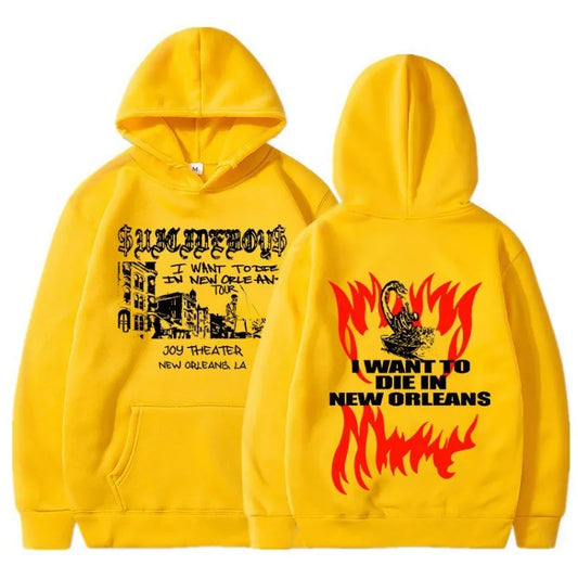 $uicideboy $hooded suicide boy, I want to die in New Orleans, super fashionable hoodie