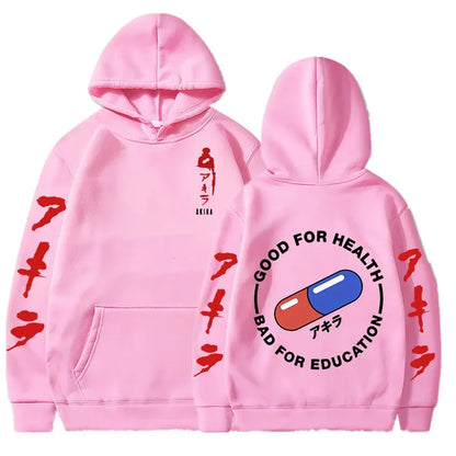 Hoodies Japanese Anime Akira Print Sweatshirts Men Women Unisex Fashion Sweatshirt Oversized Hoodie long Sleeves Pullover Coat