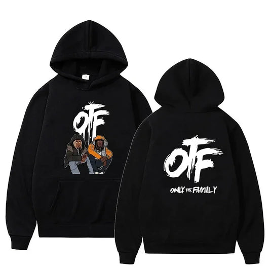 OTF Hoodie Women Fashion Hoodies Lil Durk Hooded Sweatshirt Women Sweats Long Sleeve Pullovers Rapper Hoodie Boy Coats Clothes