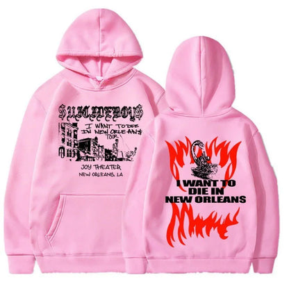 $uicideboy $hooded suicide boy, I want to die in New Orleans, super fashionable hoodie