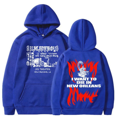 $uicideboy $hooded suicide boy, I want to die in New Orleans, super fashionable hoodie