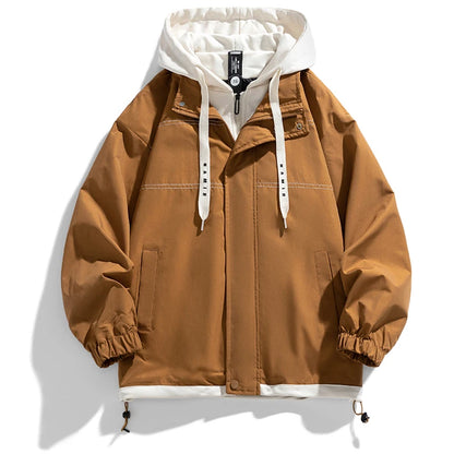 Hoodies Sweatshirt Mens Spring autumn New Pure color Stand collar hooded youth Casual Hoodie Men's Casual Sweatshirts M-5XL 2323