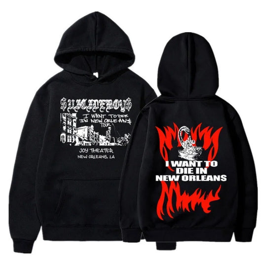 $uicideboy $hooded suicide boy, I want to die in New Orleans, super fashionable hoodie