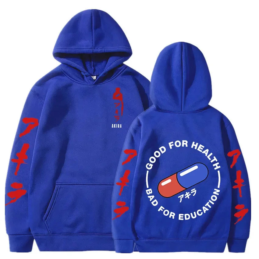 Hoodies Japanese Anime Akira Print Sweatshirts Men Women Unisex Fashion Sweatshirt Oversized Hoodie long Sleeves Pullover Coat